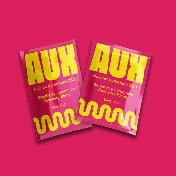 AUX Hydration Raspberry Lemonade Recovery Mix + CBD